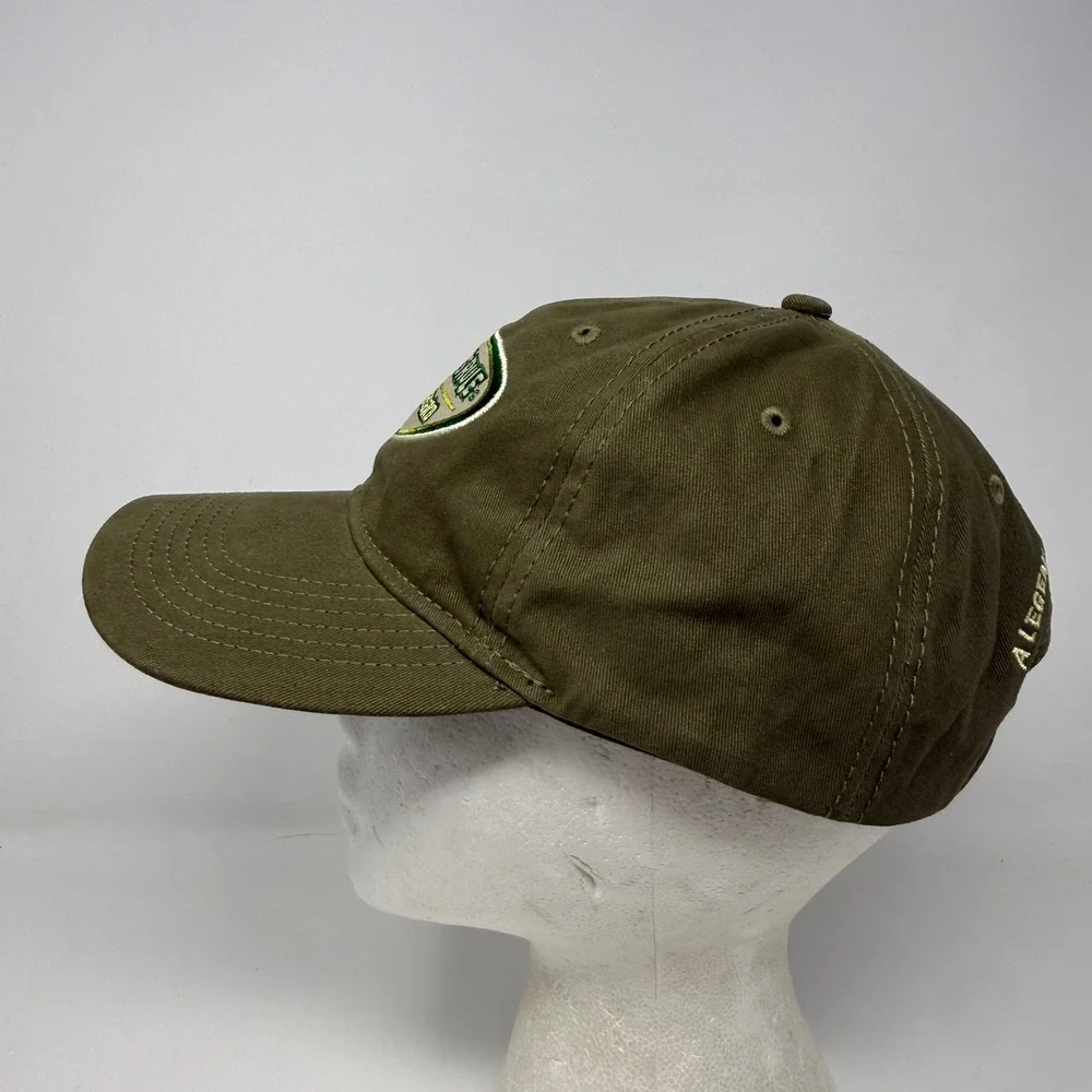 Old Guys Rule Living Legend Olive Green Cotton Adjustable Strapback Baseball Hat